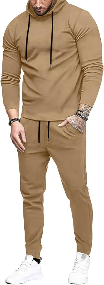 Uni Clau Mens Tracksuit 2 Piece Set Sweatsuits hoodies and Sweatpants Athletic jogging suits sets Casual