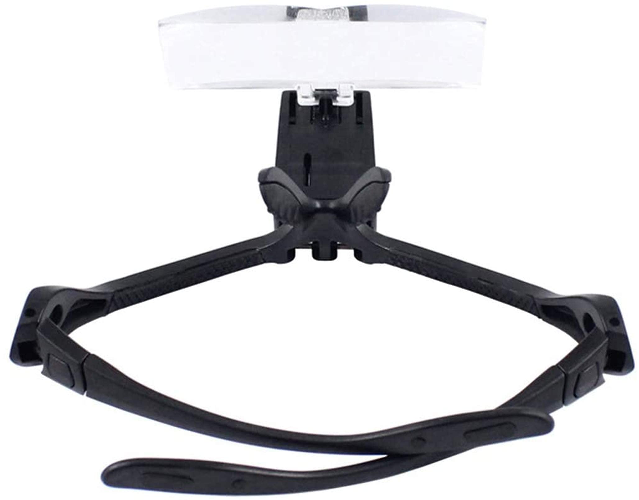 Kopfbandlupe, Handlupe, Kopfmontierte Lupe, Lupe Mit Kopfband, Augenreparaturlupe Mit 2 LEDs, 1,0/1,5/2,0/2,5/3,5-Fache Vergrößerung, 5-Teiliges Set, Brillenlupe, Optisch
