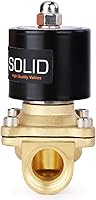 Vista 4 de U.S. Solid Válvula solenoide eléctrica de latón de 3/4 pulgada, 110V CA, normalmente cerrada, para agua no potable, aire y diésel