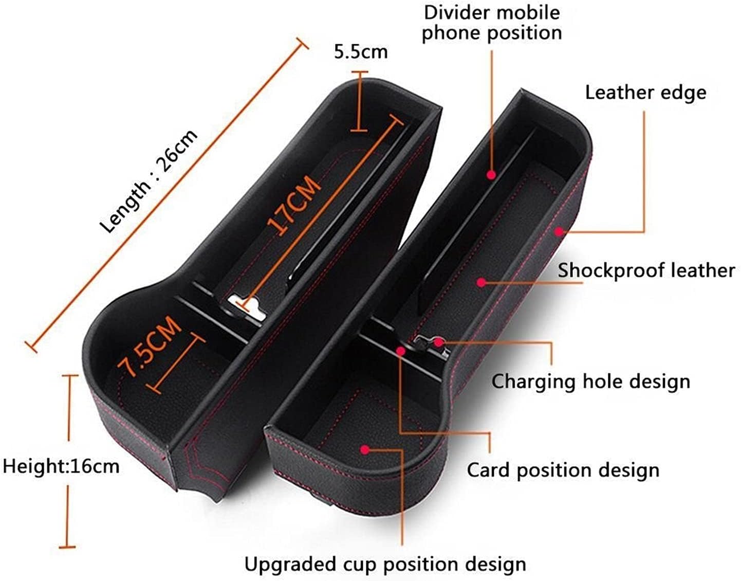 Car seat Storage Box, car seat Slot Storage Box, (Color : ABS -Right)
