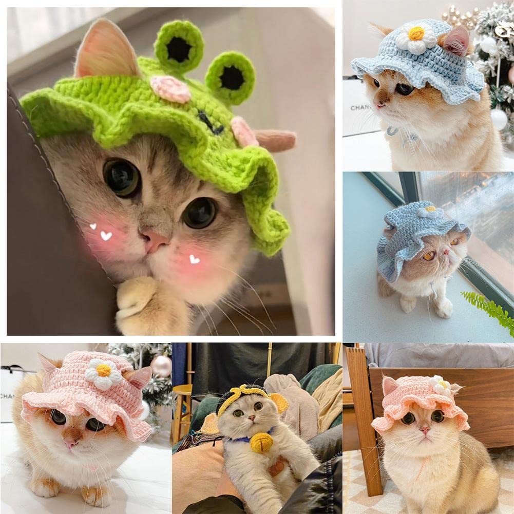Amazon.co.jp: 猫用帽子 コスプレ仮装 猫のヘアアクセサリー カエル