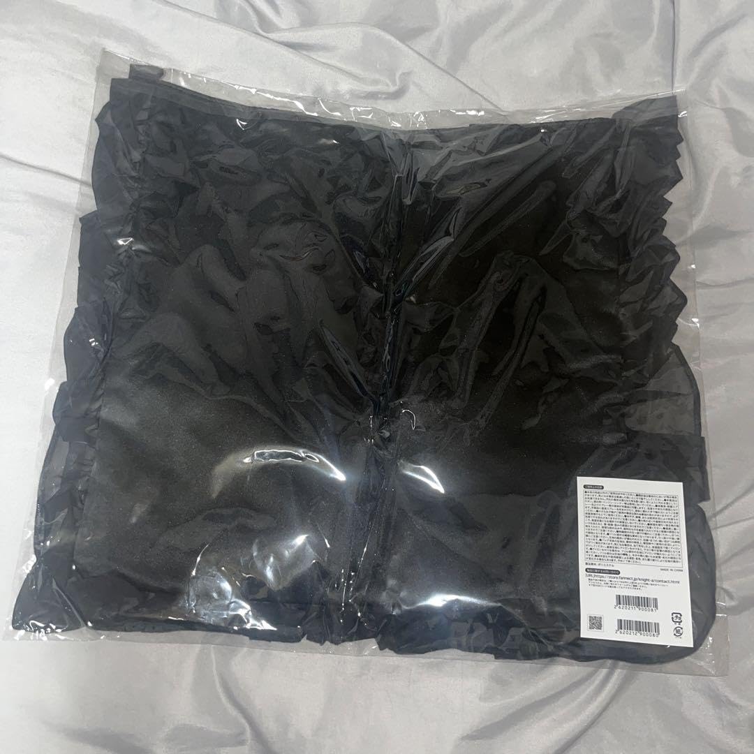 フリルトートバッグ　騎士A KnightA 極美品！‪KnightA‬ 騎士Aフリル付きトートバッグ ロゴ ブラック