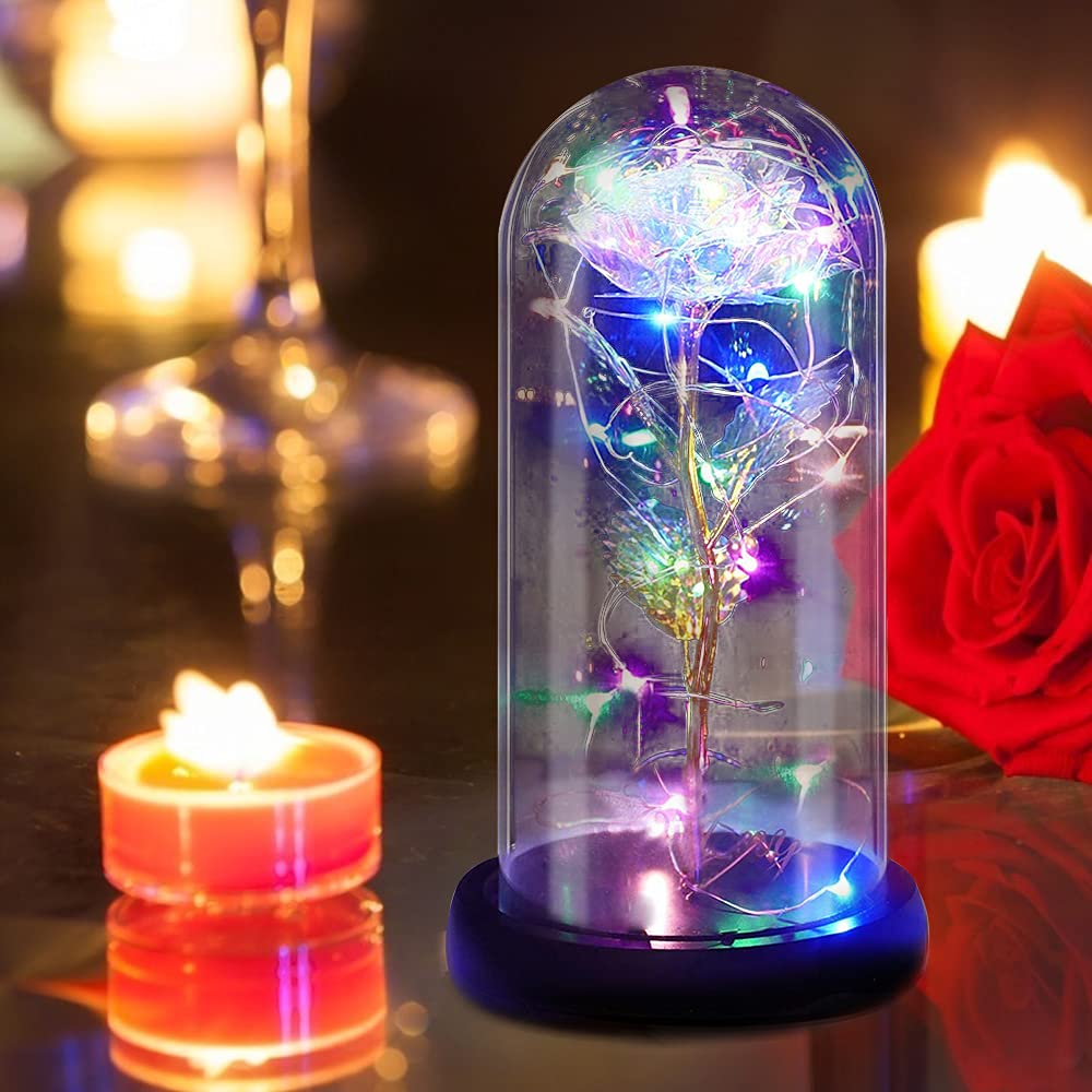 Rosa Eterna In Regalo - Scatola Portagioie Con Fiore Mai Appassito - Foto 10