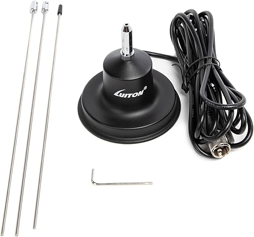 Miniatura 2 de Antena CB de 36 pulgadas, 300 vatios para radio CB de 27 Mhz, antena portátil para interiores y exteriores, kit de montaje completo para antena de