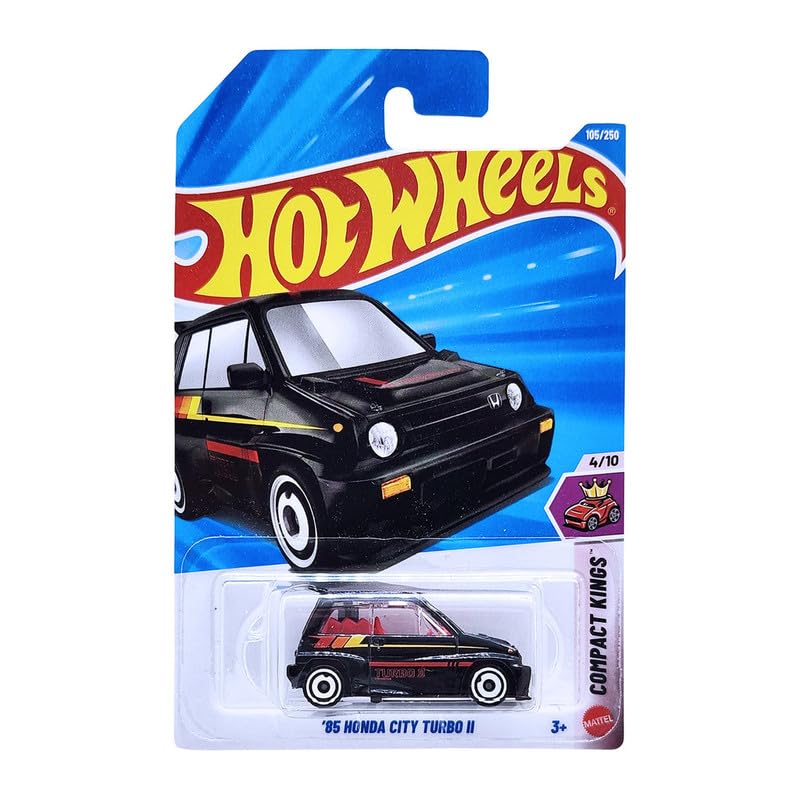 Image of Hot Wheels 85 Honda City Turbo II Compact Kings Ages 3 and Up 102 /250 (Black)