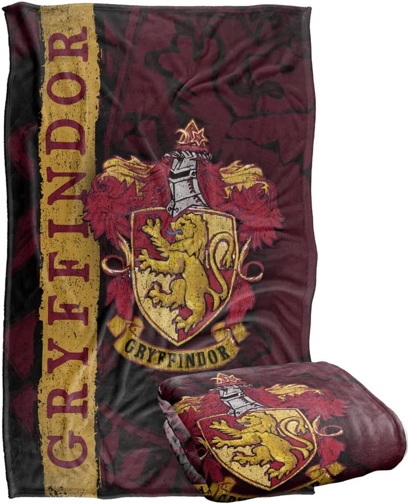 Harry Potter Blanket, 36"x58" Harry Potter House Crest Gryffindor Silky Touch Super Soft Throw Blanket