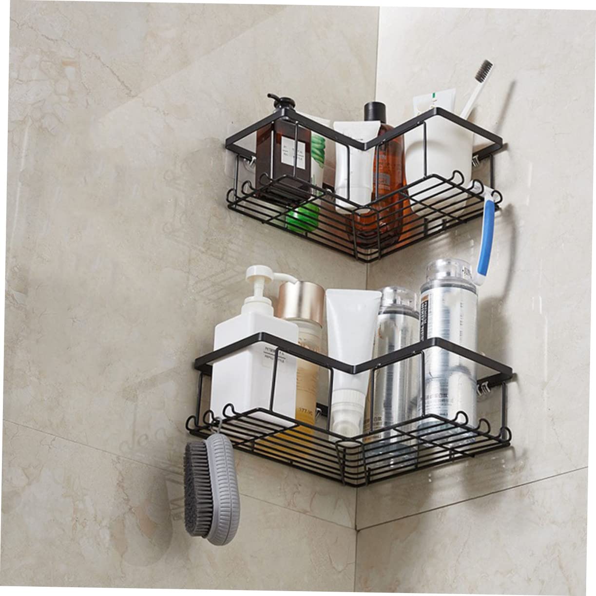 2pezzi Doccia Organizer Mensole Per Doccia Angolare Mensole Nere Per Organizer Angolare Per Mensole Per Per Piccola Mensole Mensole