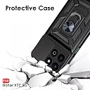TheGiftKart Tough Armor Bumper Back Cover Case for Honor X7C 5G | Kickstand & Ring Holder | 360 Degree Protection Back Cover Case for Honor X7C 5G (PC & TPU, Sliding Camera Cover, Black) gallery image