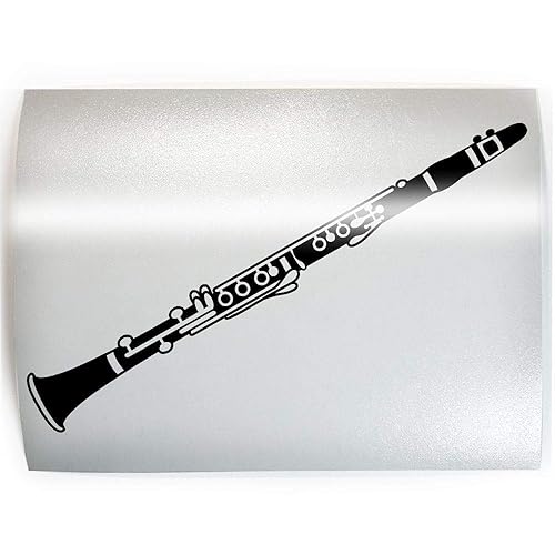 Clarinet - PICK COLOR & SIZE - Instrument Play Woodwind Vinyl Decal Sticker B