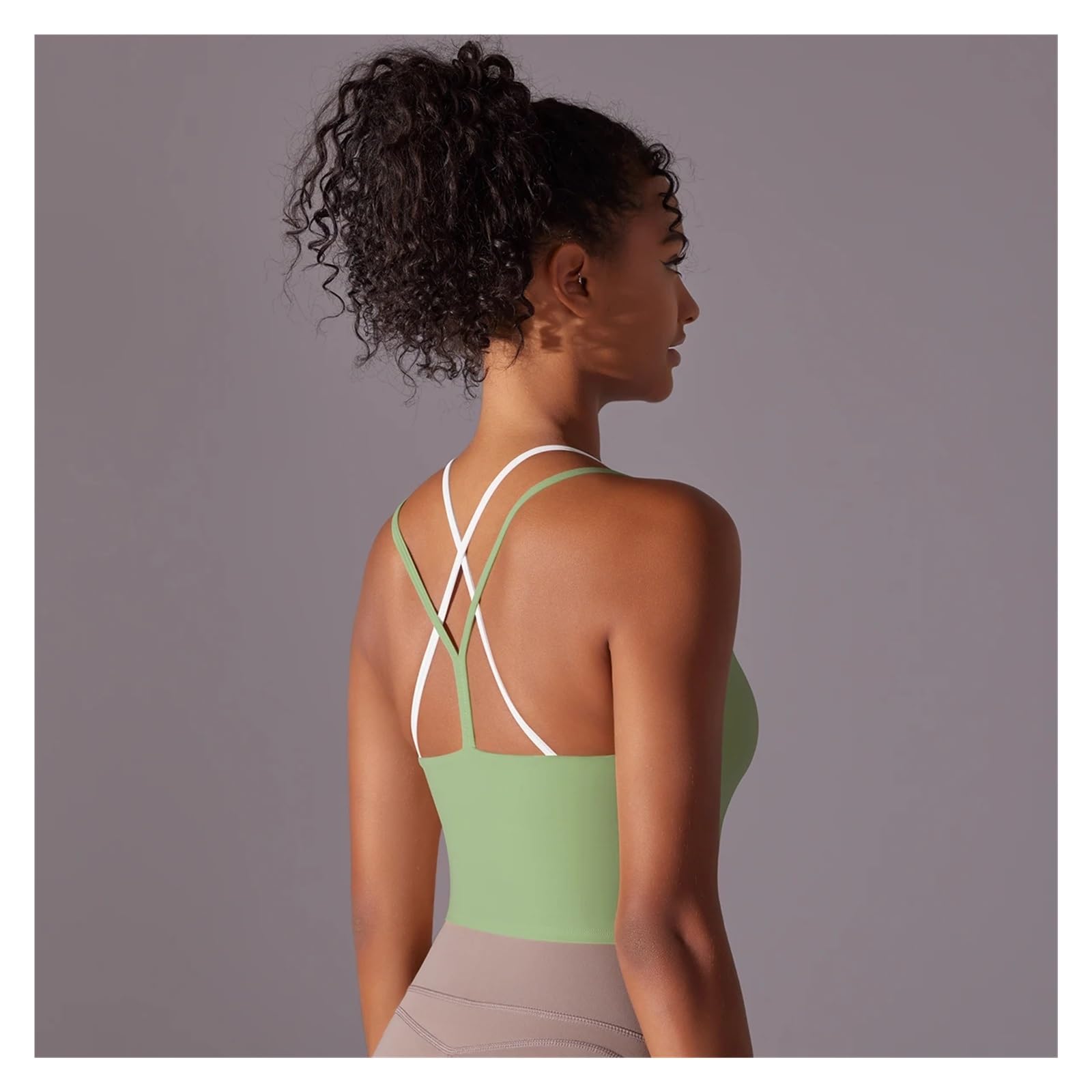 Top da Yoga Intimo Sportivo da Donna, Reggiseno Push-up for Fitness e Yoga, Intimo, Palestra, Allenamento, Canotta Corsa Traspirante