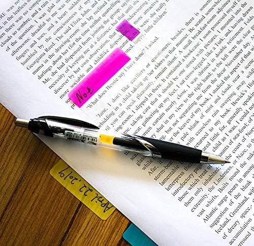 200 Pcs 2 Inch Sticky Index Tabs Colored Page Markers Writable and Repositionable Tabs Flags for Books, Binders and File Folders, 5 Sets 10 Colors