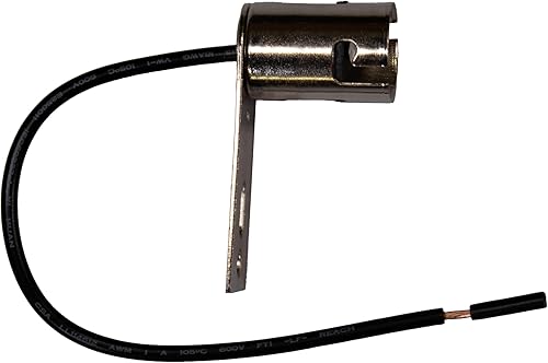 Miniatura 2 de Zócalo de bombilla de bayoneta, base BA15s (estilo 1156), cableado, brida L de 1 orificio (orthagonal)