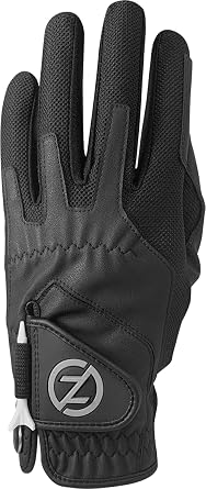 Zero Friction Men's Compression Synthetic Right Hand Universal Fit Golf Glove, One Size, Black, GL00020