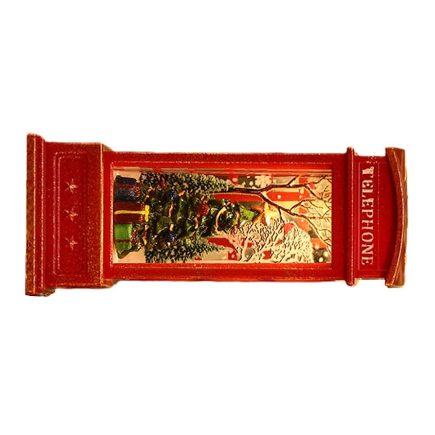 電話ボックス型スノードーム 雑貨 数量限定100個】幸せを呼ぶ『美しく光輝く大人のスノードーム