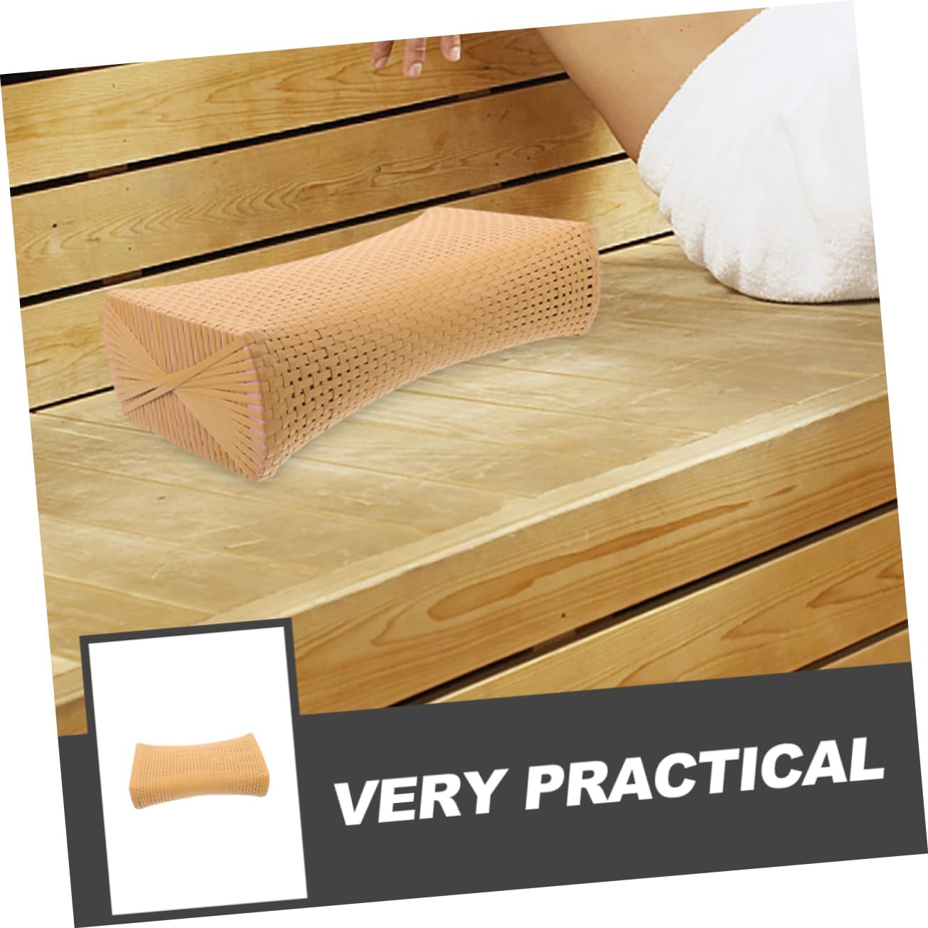 2pcs Imitation Rattan Neck Pillow for Sauna and Spa Ergonomic Woven Pillow for Comfortable Support and Relaxation Smooth Surface Lightweight Design