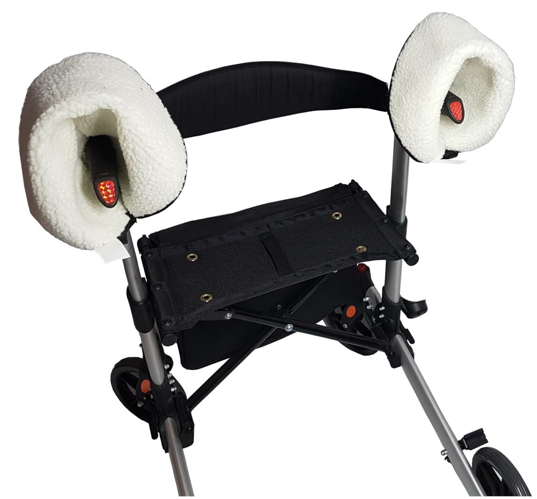 FabaCare Rollator Handschuhe Actimo, Rollstuhl Handschuhe, extra warme Handwärmer, Handmuff, Wasserdicht, Winddicht, Fingerwärmer, Fäustling, 1 Paar