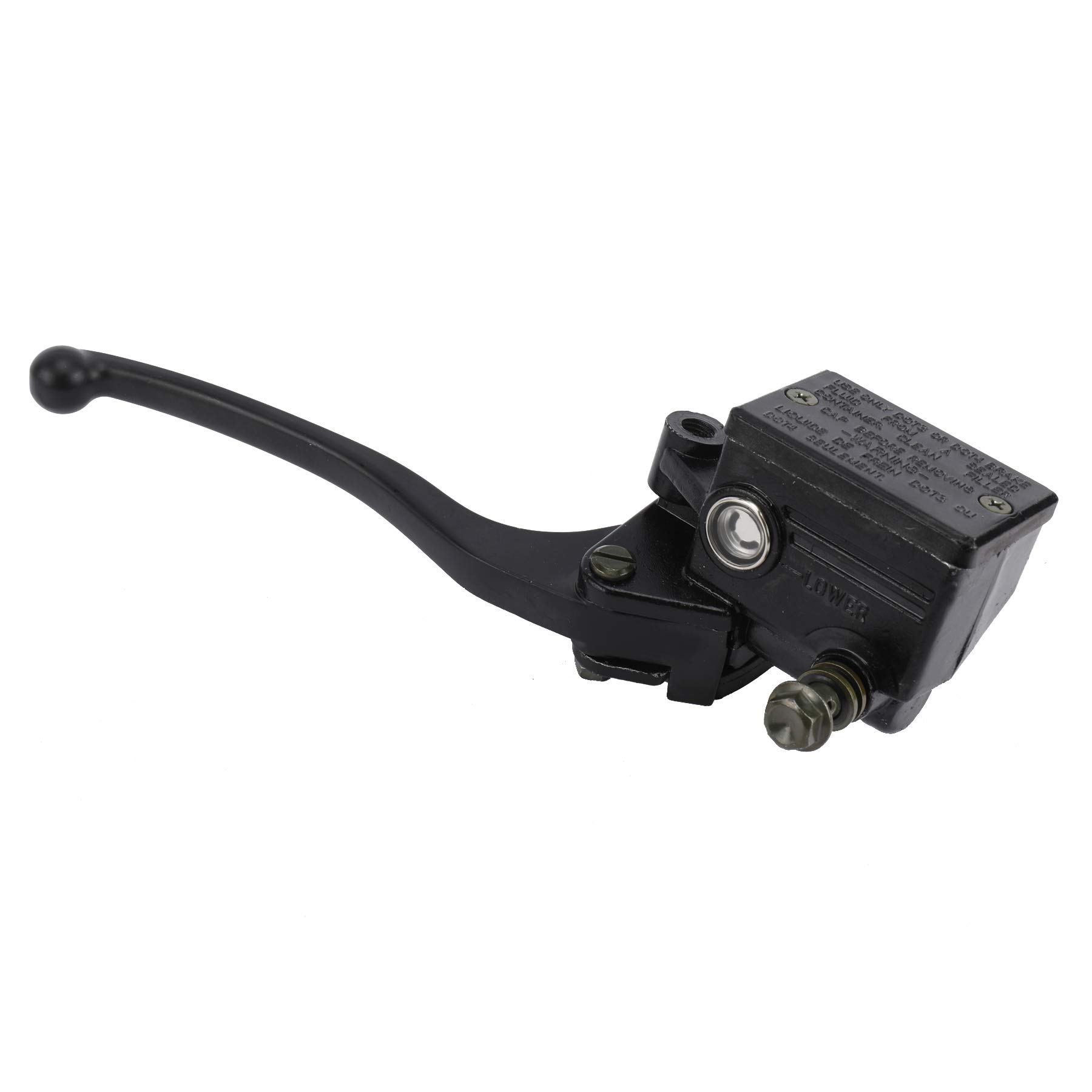 AuInLand 7/8 Inch 22mm Handlebar Right Master Cylinder Reservoir Brake Lever Front Motorcycle Brake Clutch Master Cylinder fit for Honda Kawasaki Suzuki Yamaha