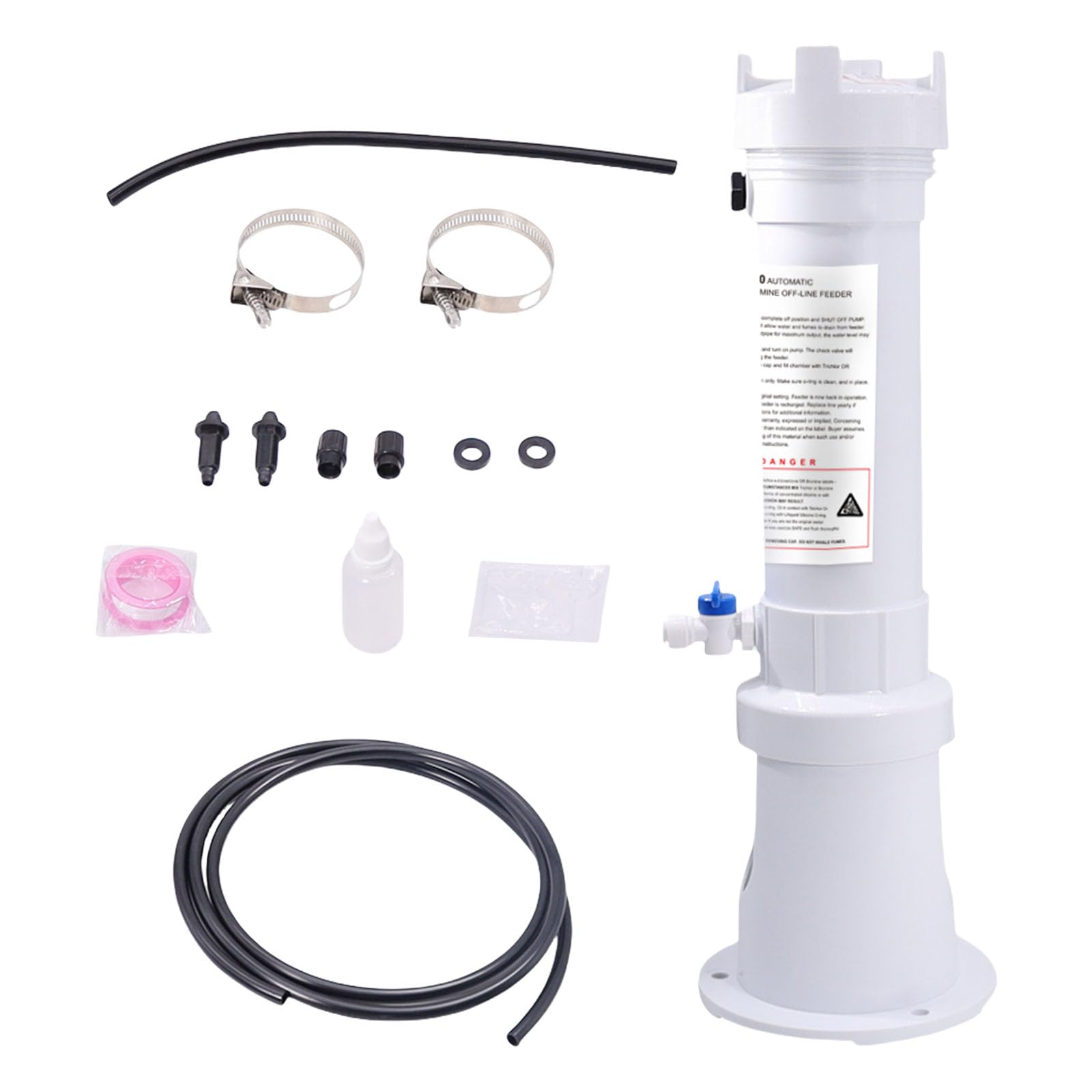 Chlorinateur de piscine avec soupapes de commande et base R171016 Distributeur de chlore étanche pour une purification efficace de l'eau