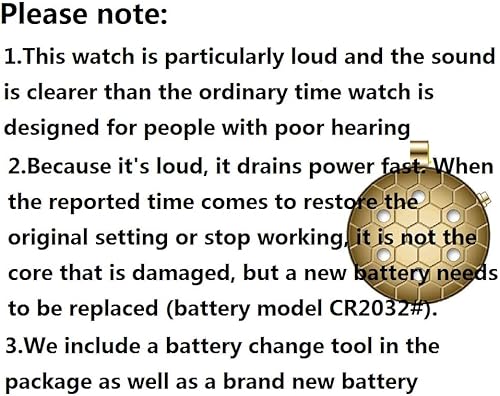 Miniatura 6 de Reloj parlante inglés repentinamente adecuado para ancianos y discapacitados visuales, reloj de bolsillo dorado, 金, 3