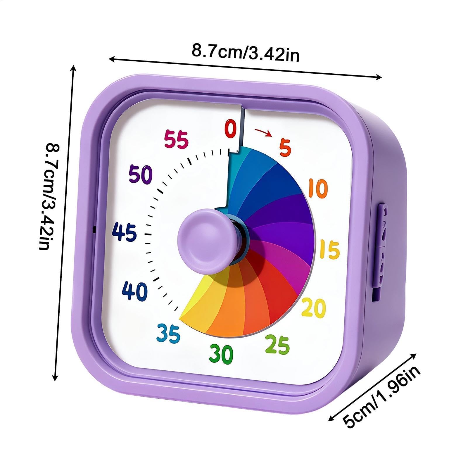 Timer visivo portatile per conto alla rovescia per la gestione del tempo, timer silenzioso per casa, aula, cucina, ufficio