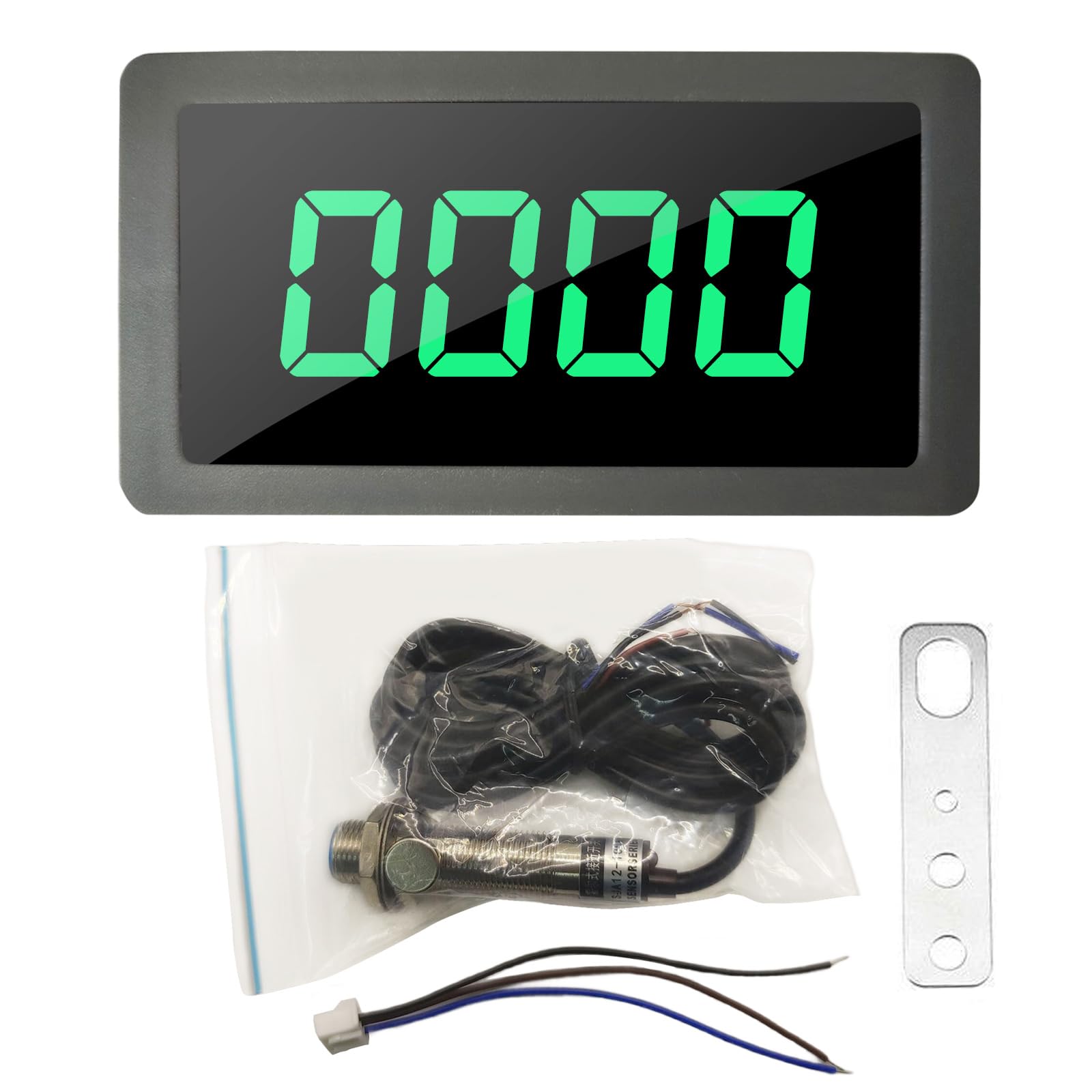 Pffiocix Green Precisions Digital Tachometer For Motors Led Speed Speed Meter With Effect Sensorings High Accuracy Measurement Lathes Monitors