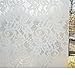 Con-Tact Brand Creative Clear Covering, Versatile and Self-Adhesive Shelf Liner, Semi-Transparent Privacy Film, Protective Clear Vinyl, 18'' x 9', Frosty White Lace
