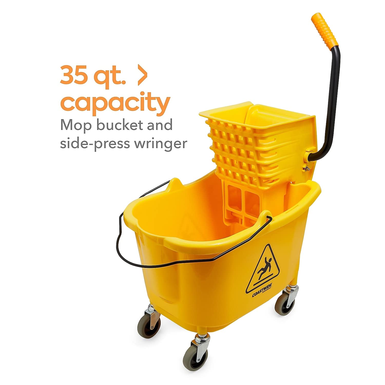Amazon.com: Staples 21871 Side-Press Mop Bucket : Health & Household