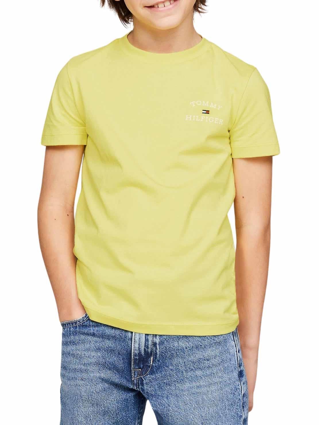 Tommy Hilfiger Camiseta Amarillo Niño Logo