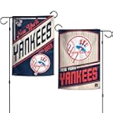 New York Yankees WinCraft Cooperstown Edition Team Logo Premium 2 Sided Garden Flag, 12