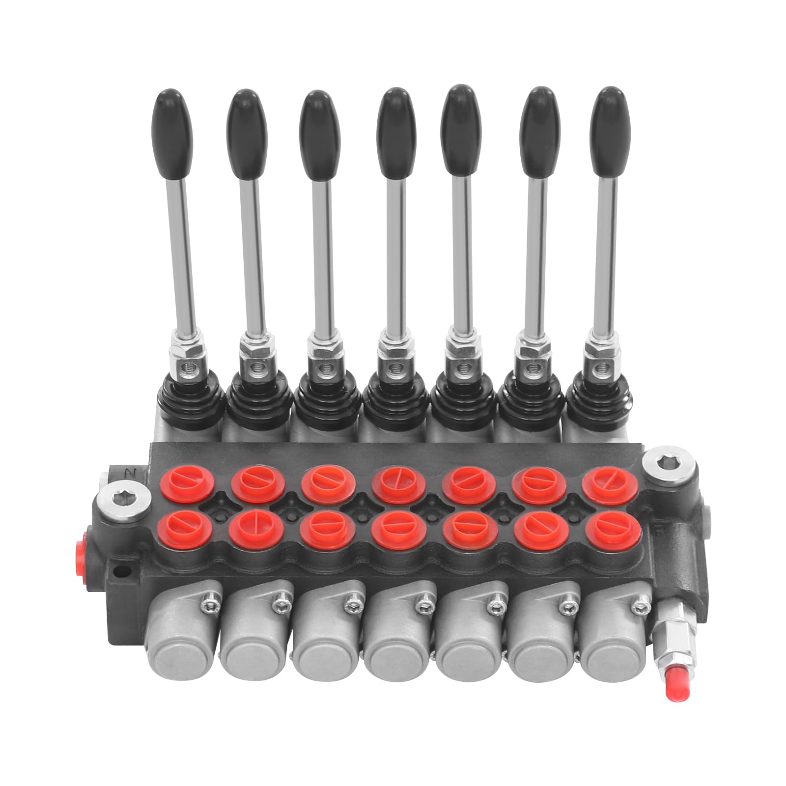 Valvola di controllo direzionale idraulica a 7 bobine, 13GPM, P40 idraulico per trattori di piccole dimensioni, valvola di controllo direzionale idraulico