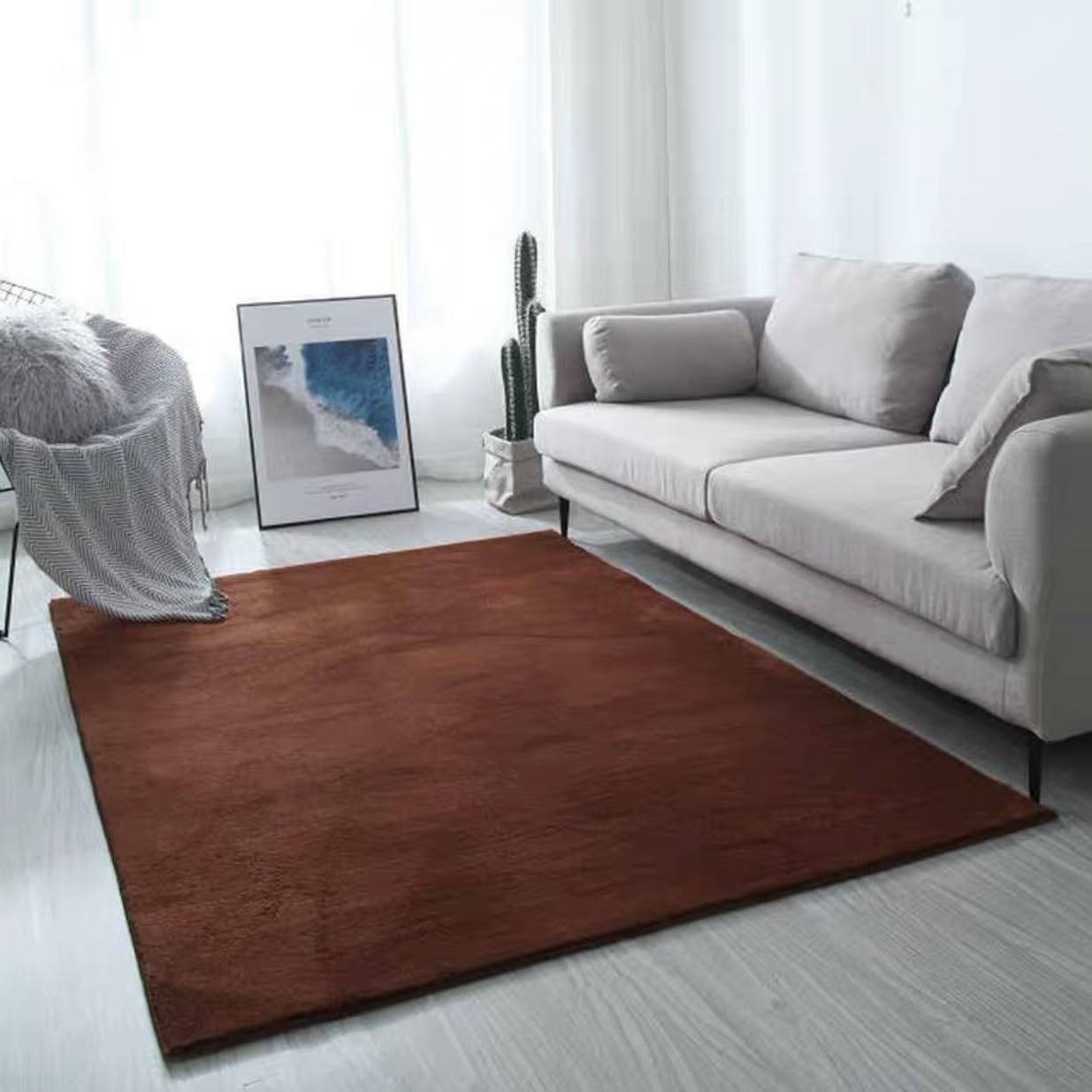 Petit tapis moelleux et confortable pour chambre à coucher, tapis de chevet épais et lavable, motif crypté, 80 x 150 cm, idéal pour le salon et la décoration café