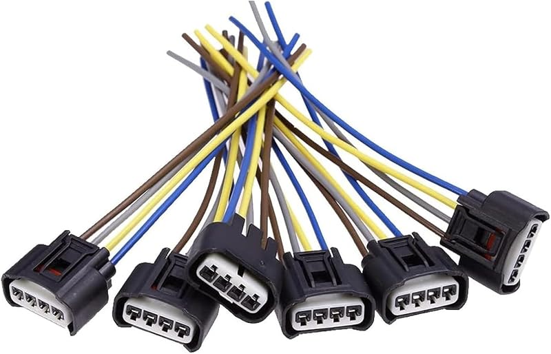 Conjunto com 6 conectores da bobina de ignição Yumfugu 90980-11885 para Lexus – Chicote com plugue