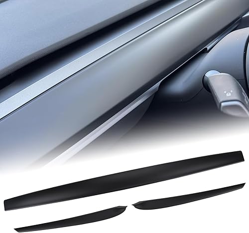Miniatura 9 de Cubierta de salpicadero y panel de moldura de puerta delantera compatible con Tesla Modelo Y (2019-2023) Modelo 3 (2021-2023), cubierta de