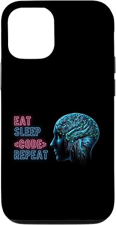 iPhone 13 Eat Sleep Code Repeat Cool Programmer Coder Design Case