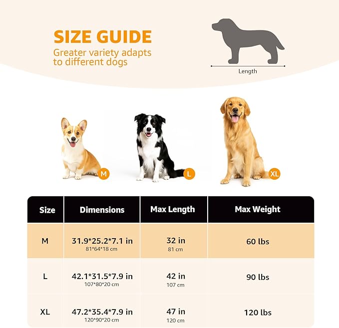 Catre Elevado para Perro Tamaño Mediano Impermeable y Lavable miniatura 5