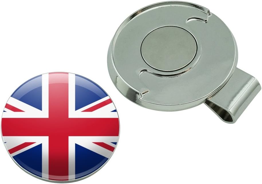 review GRAPHICS & MORE United Kingdom Great Britain Union Jack Country Flag Golf Hat Clip with Magnetic Ball Marker