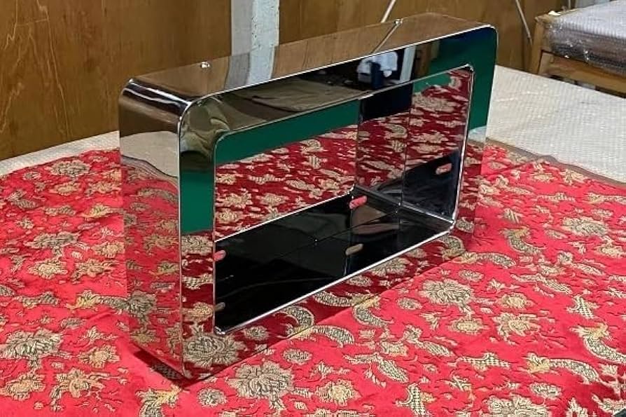 Amazon.co.jp: ⇒大型用 奥行12cm 角Rナンバー枠 ステンレス鏡面