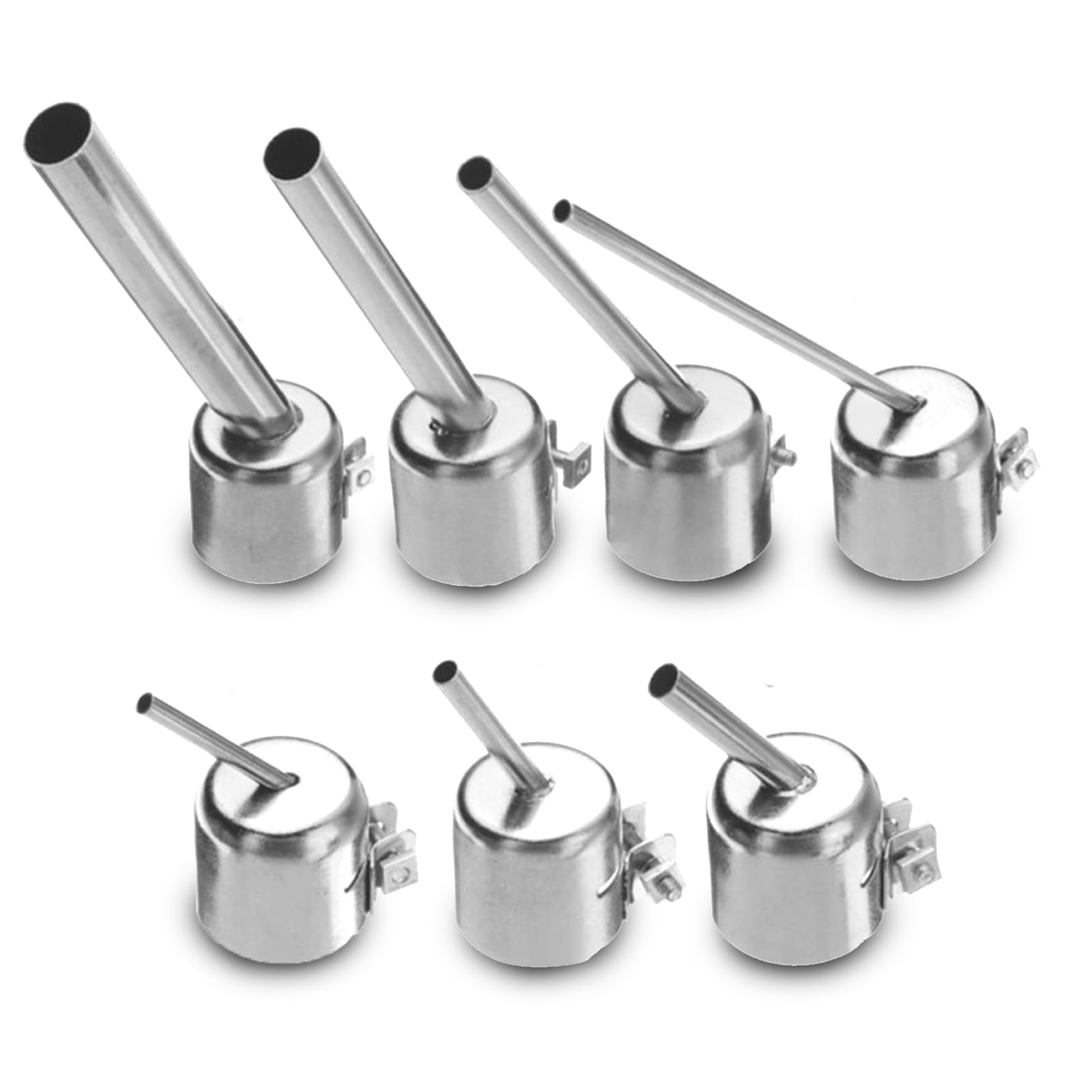 7Pcs Steel Heat Gun Nozzles Universal Hot Air Gun Heat Mouth Gun Resisting Nozzles Tips Tool for 850 — view 5