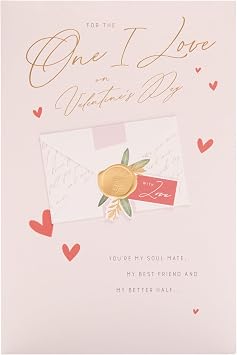 UK Greetings | Valentine's Day Card For The One I Love | Envelope Design