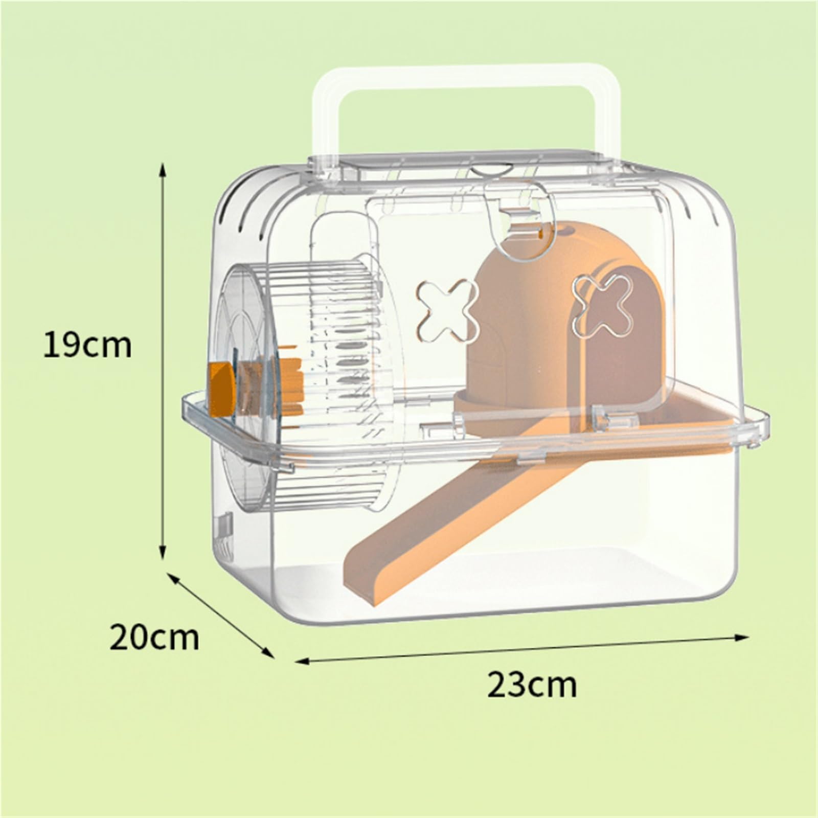 Cage à Hamsters Cage à Hamster Orange Portable et, légère portative