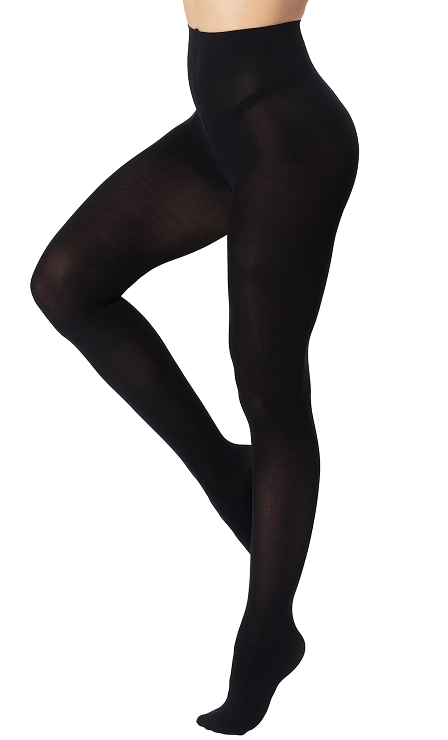 DUCMODA Women's 80 Denier Tights Semi-Opaque Comfort Waistband Fine Tights