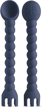 Ryan & Rose Cutie Tensils Baby Spoon and Fork [2 Pack] Captain