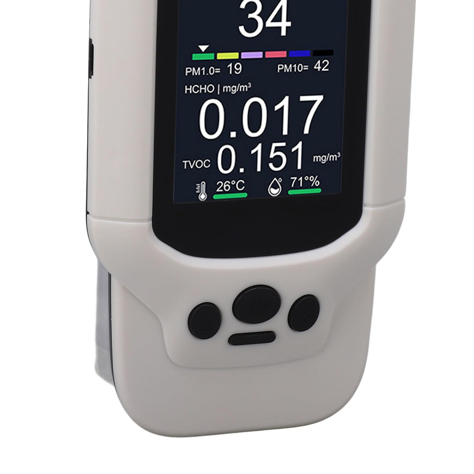 Tester della qualità dell'aria Multifunzionale ad alta precisione PM10 2.5 1.0 Misuratore di umidità della temperatura Allarme sonoro