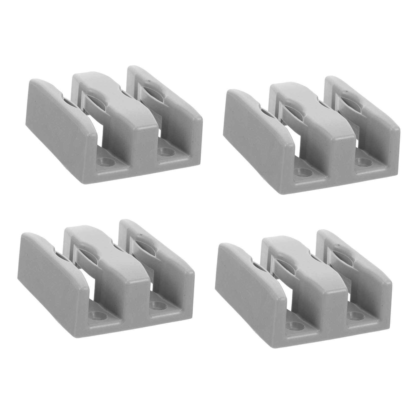 jojofuny 4 Uds Guía Inferior Para Puerta Corredera De Ducha De Vidrio 2.36X2.12X0.78In Tope Oscilante Fácil Instalación Accesorios Para Cuarto Baño Deslizamiento Suave