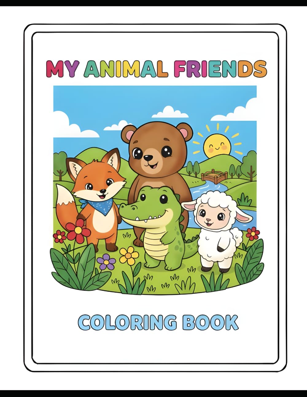 Coloring Book - My Animal Friends for kids: Fun and easy coloring book for kids
