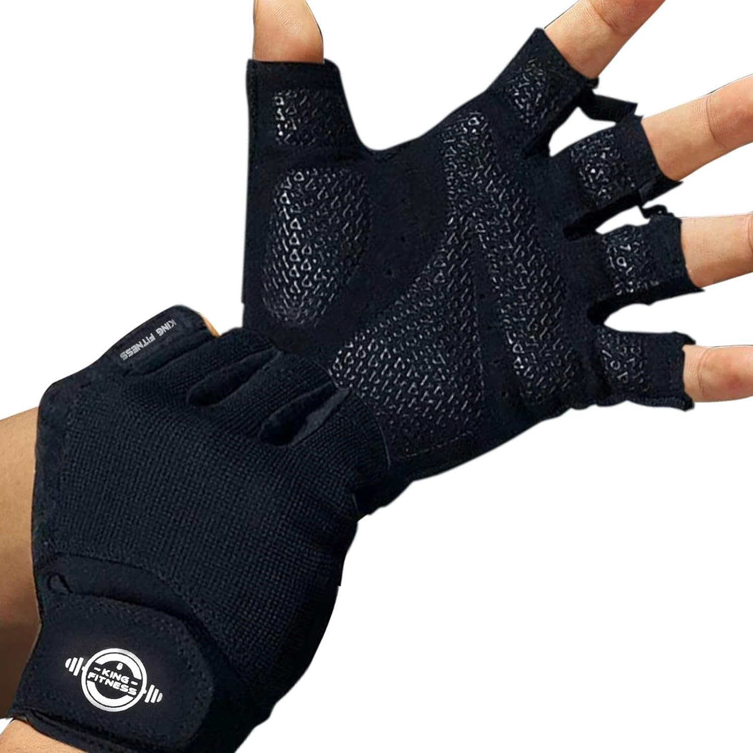 Generic King Fitness Gym Gloves for Men & Women, Lightweight & Breathable Weight Lifting Gloves with Anti-Slip Grip, Workout Gloves for Cycling, Exercise, Crossfit Training & Bodybuilding (X-Large)