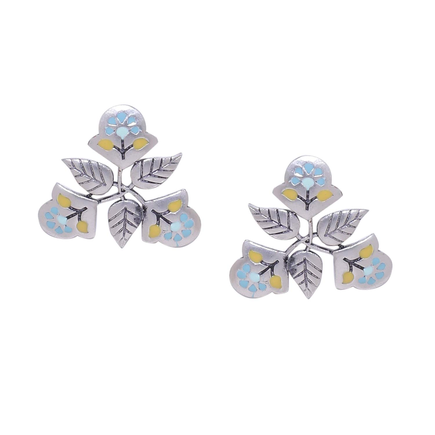 VOYLLABagh E Fiza Pastel Floral Earrings