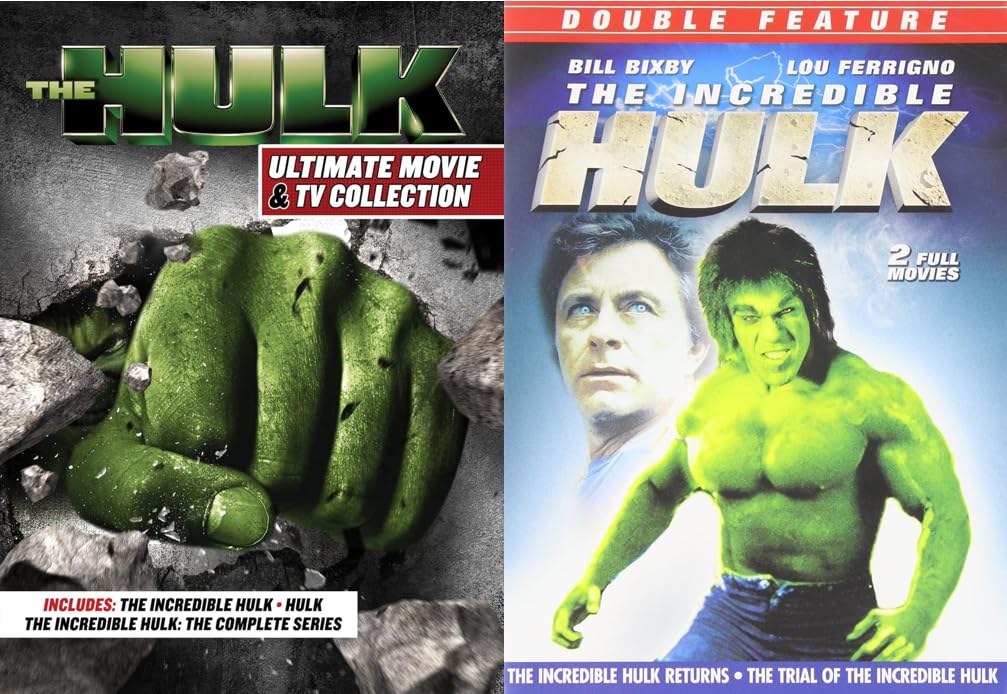 The Incredible Hulk: TV & Movie DVD Collection - Incredible Hulk: The Complete Series / Incredible Hulk (2008) / Hulk (2003) / Incredible Hulk Returns (1988) / Trial of Incredible Hulk (1989)