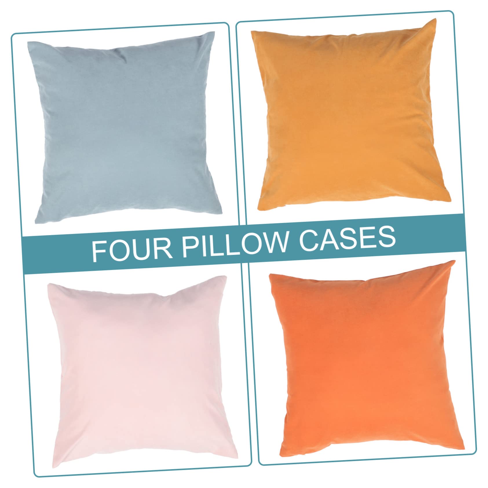 Mikinona 4pezzi Cuscino Per Fodera Copricuscino Semplice e Resistente Per o Bar Accessorio Decorativo