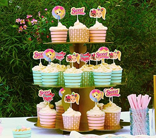 25 Jojo Cake Topper Cupcake Toppers For Jojo Unicorn Birthday Party Decorations #TOP6